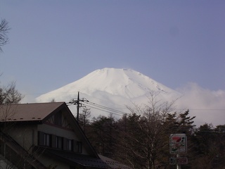 山中湖から見た富士山